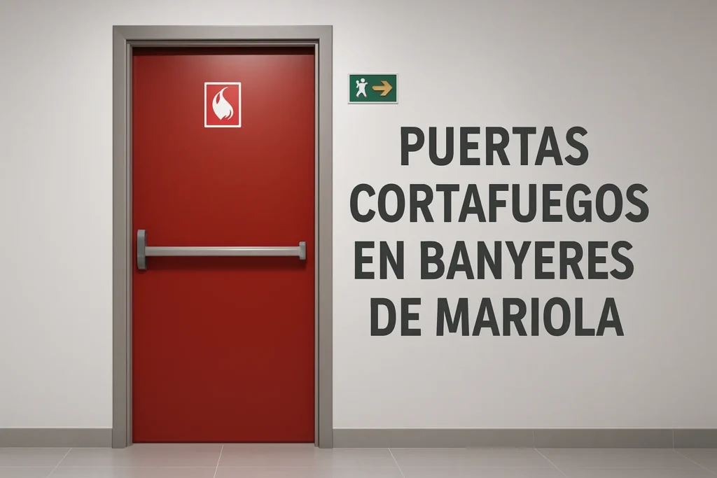 puertas cortafuegos en banyeres de mariola