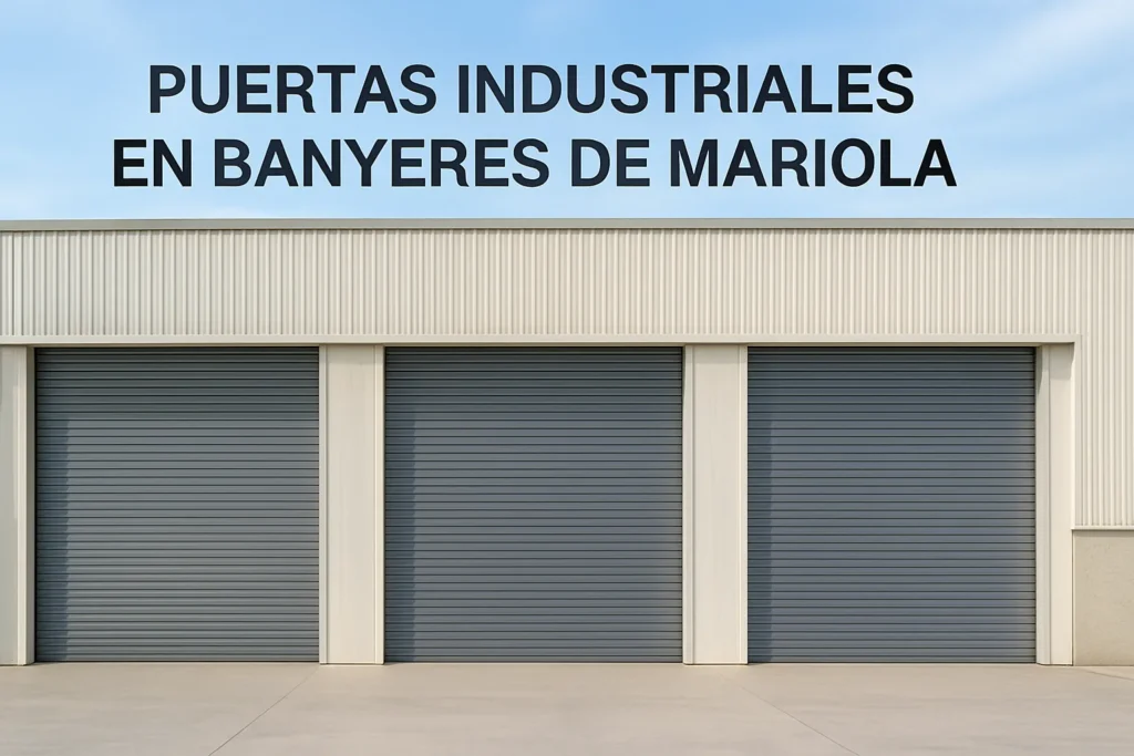 puertas industriales en banyeres de mariola