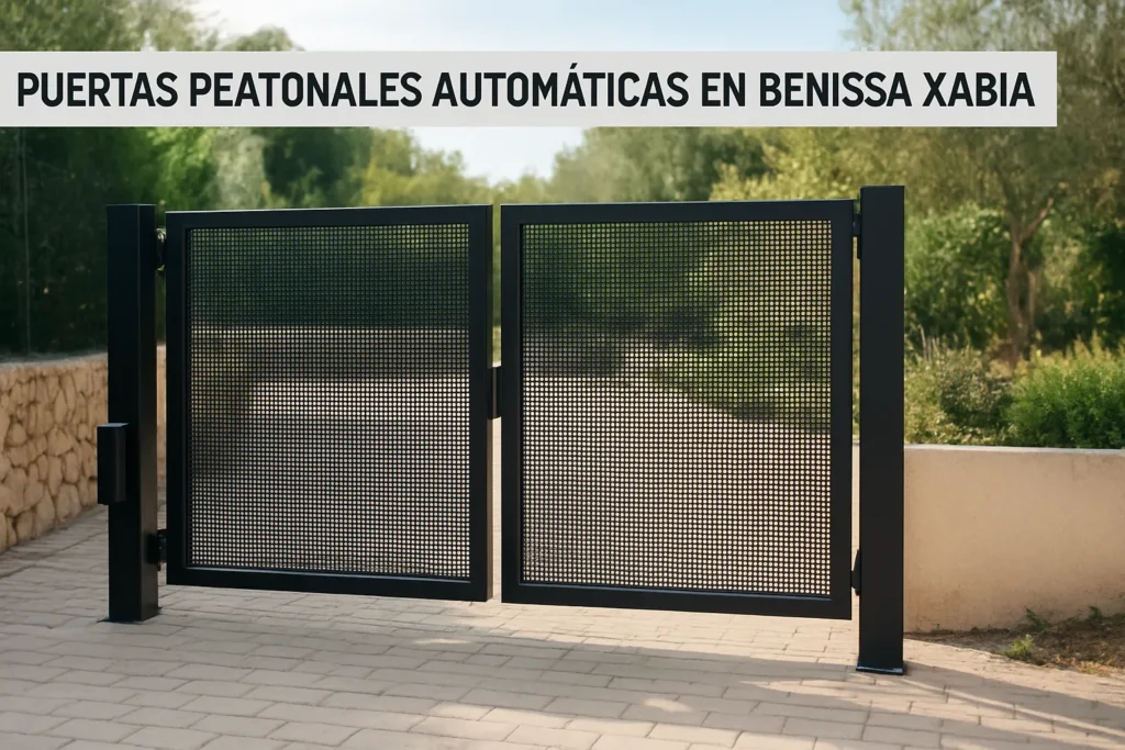puertas peatonales automaticas en benissa xabia