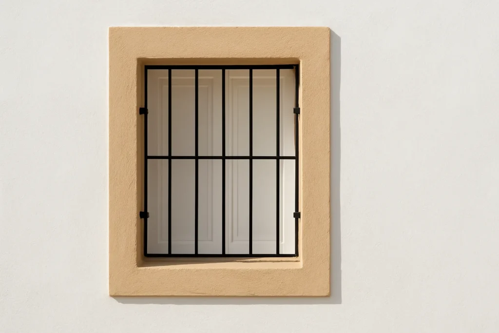 Rejas minimalistas para ventanas en Calpe Estilo mediterráneo
